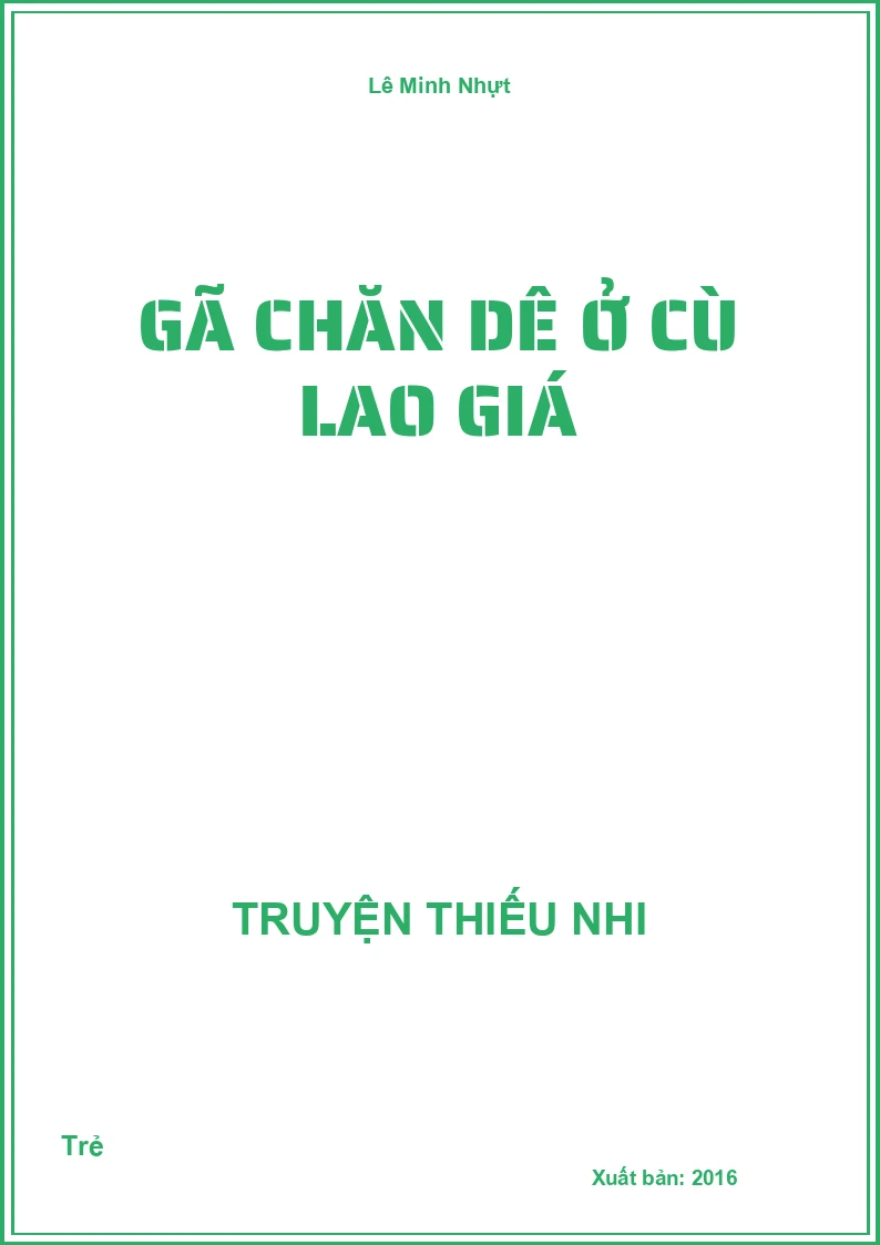 Gã Chăn Dê Ở Cù Lao Giá