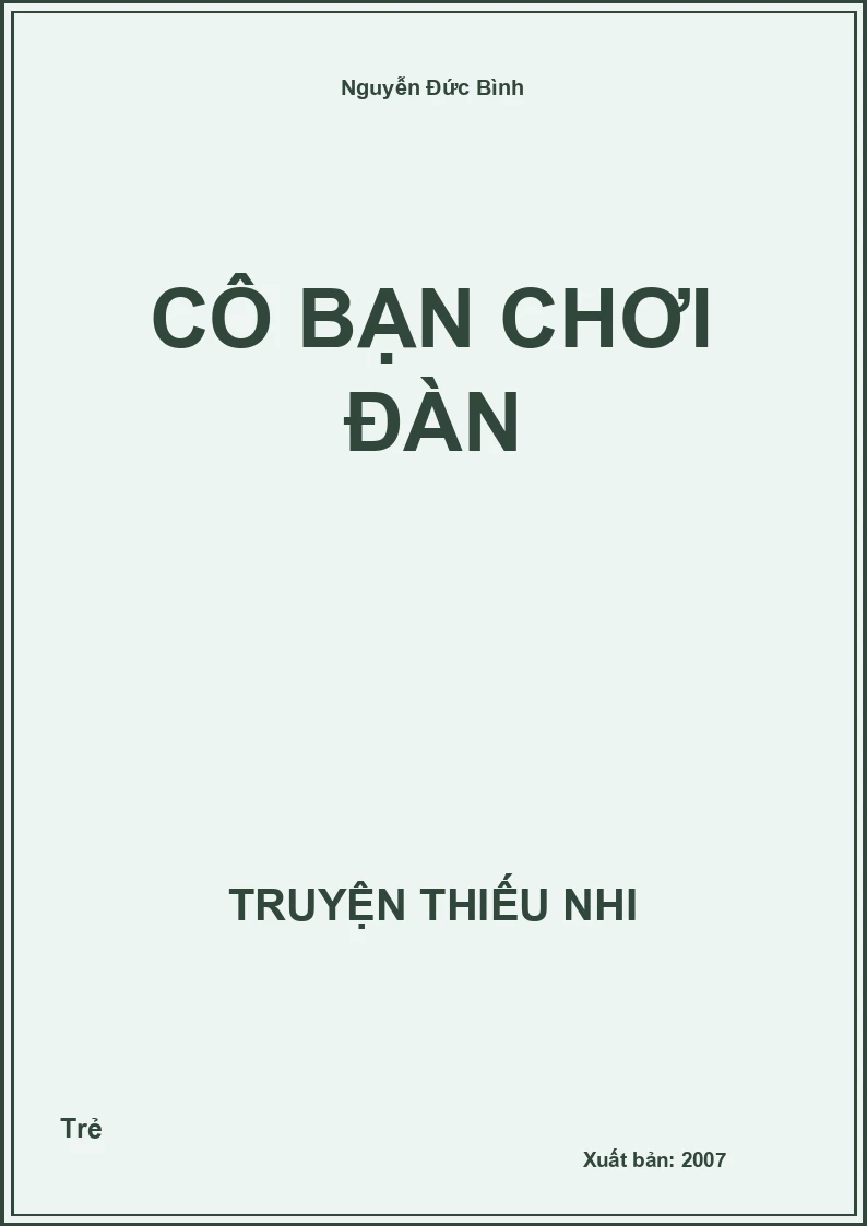 Cô Bạn Chơi Đàn