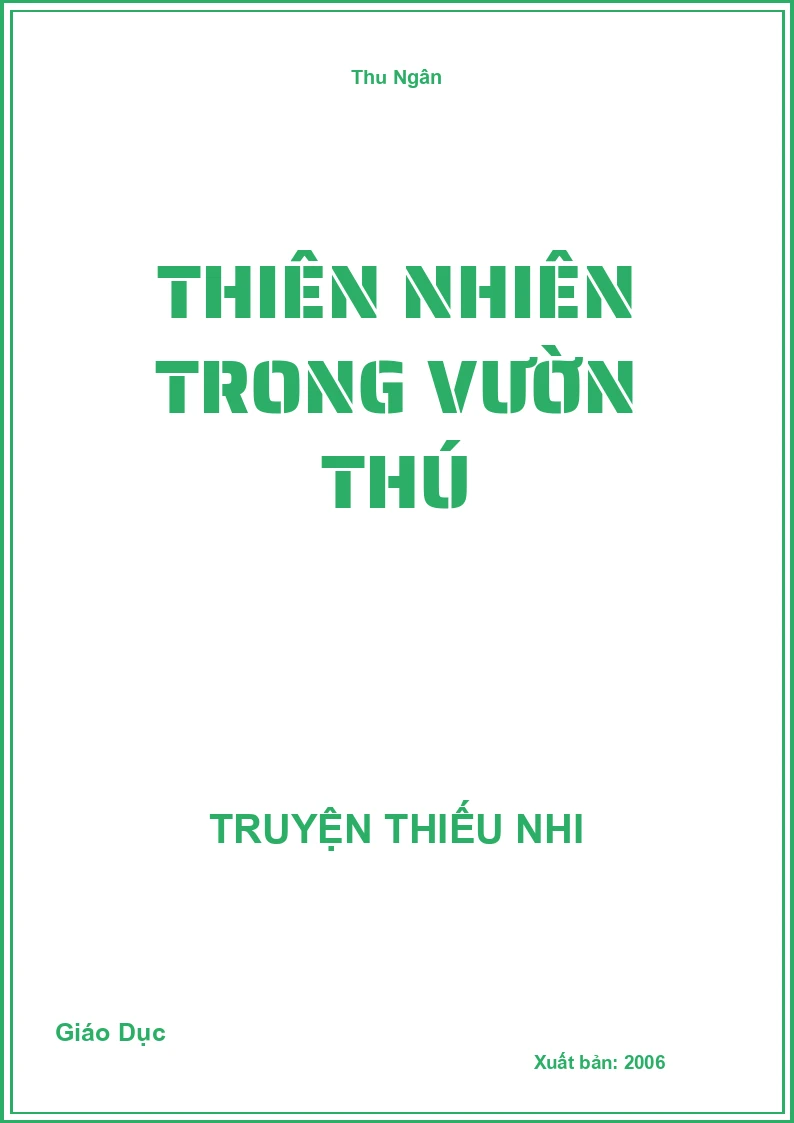 Thiên Nhiên Trong Vườn Thú