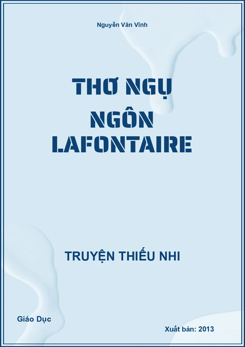 Thơ Ngụ Ngôn Lafontaire