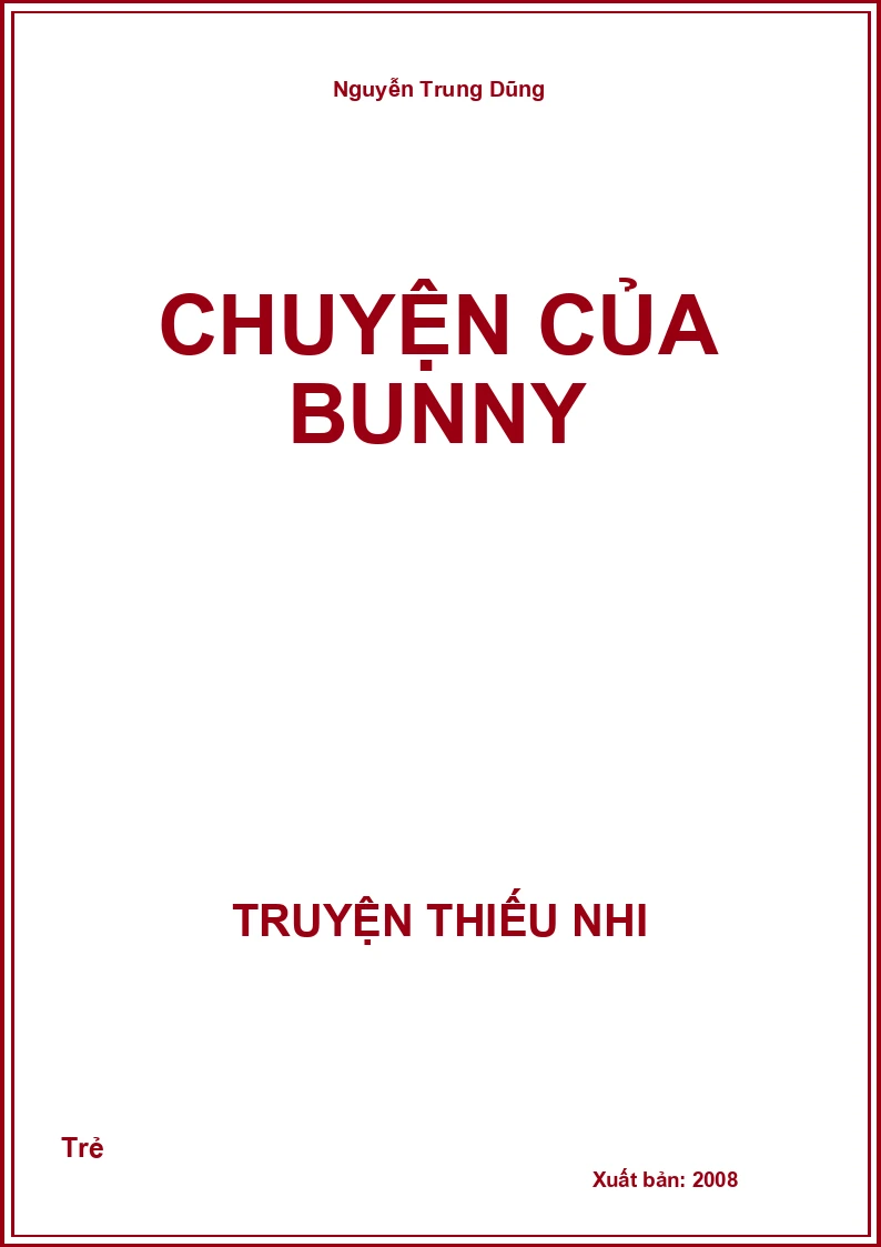 Chuyện Của Bunny