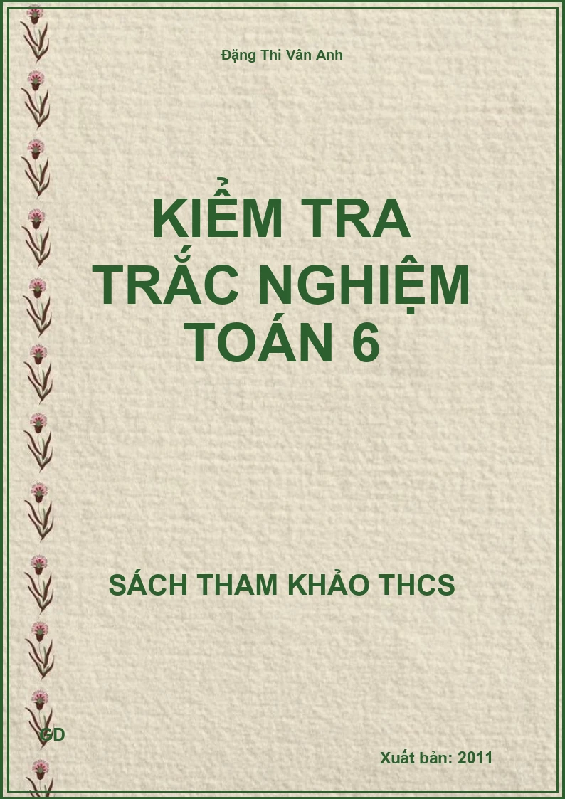 Kiểm tra trắc nghiệm Toán 6