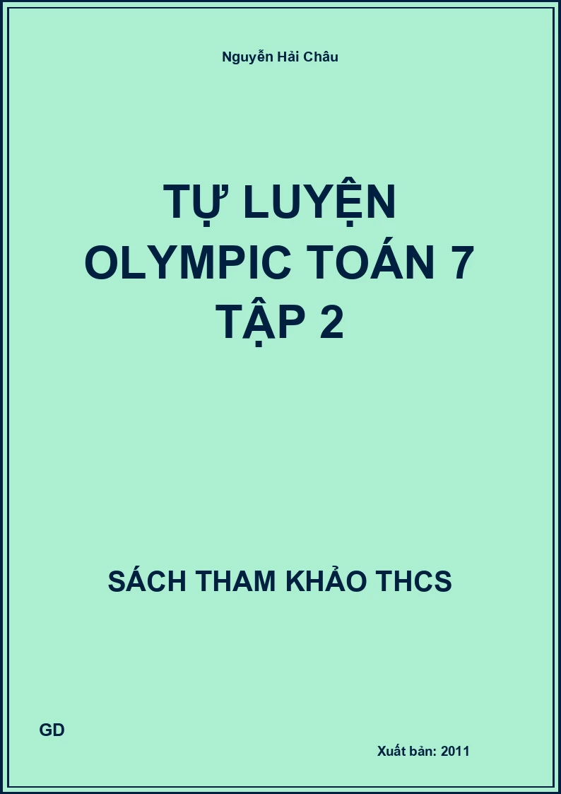 Tự luyện olympic Toán 7 Tập 2