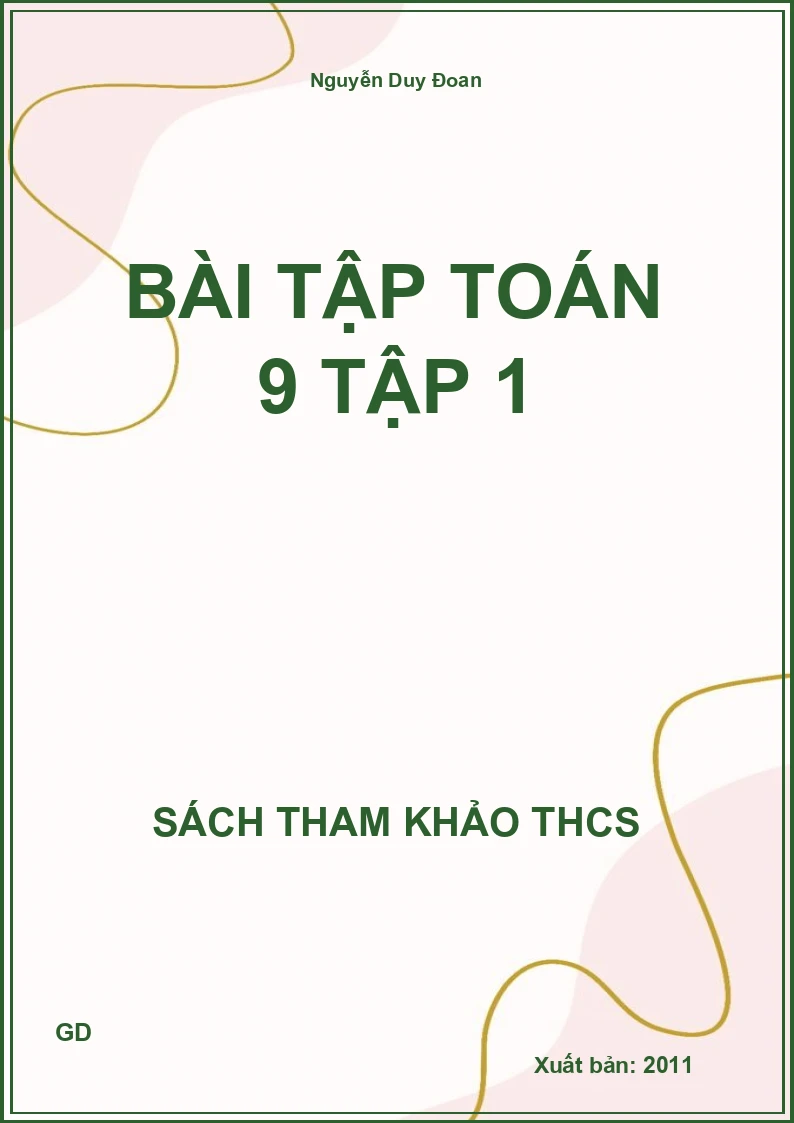 Bài tập Toán 9 Tập 1