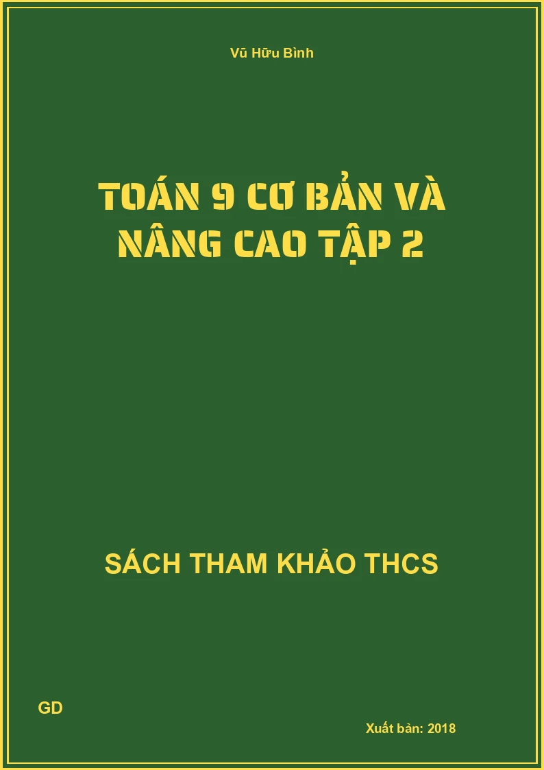 Toán 9 cơ bản và nâng cao Tập 2
