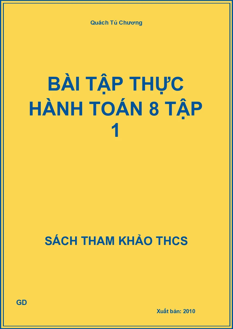 Bài tập thực hành Toán 8 Tập 1