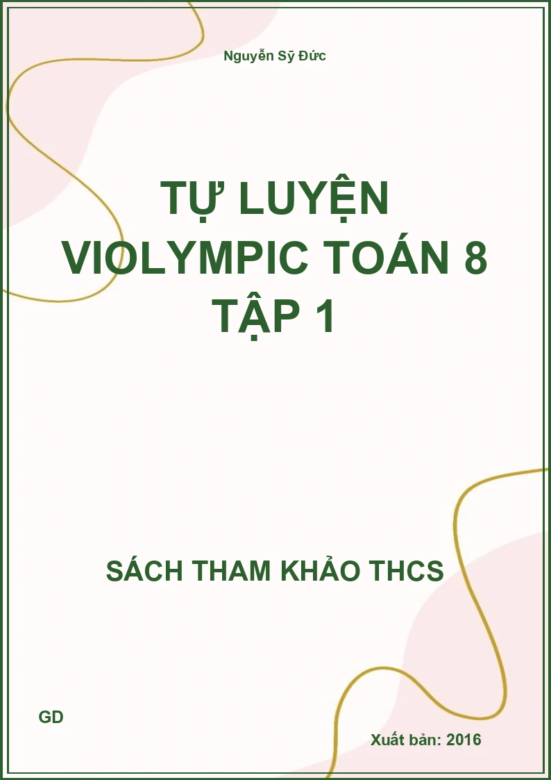 Tự luyện Violympic Toán 8 Tập 1
