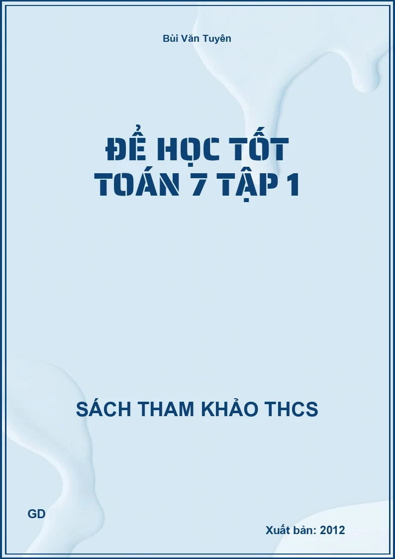 Để học tốt Toán 7 Tập 1