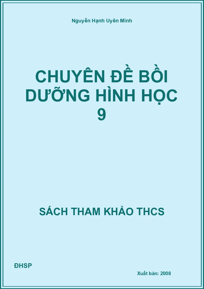 Chuyên đề bồi dưỡng Hình học 9