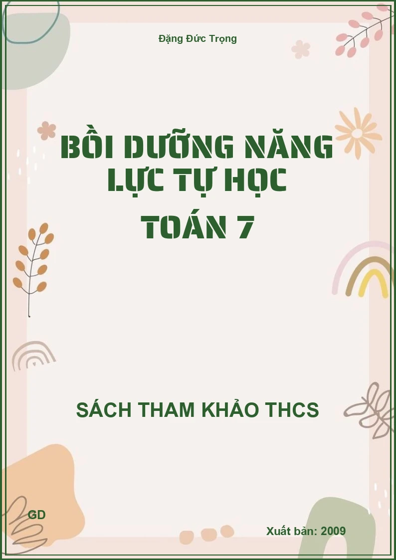 Bồi dưỡng năng lực tự học Toán 7