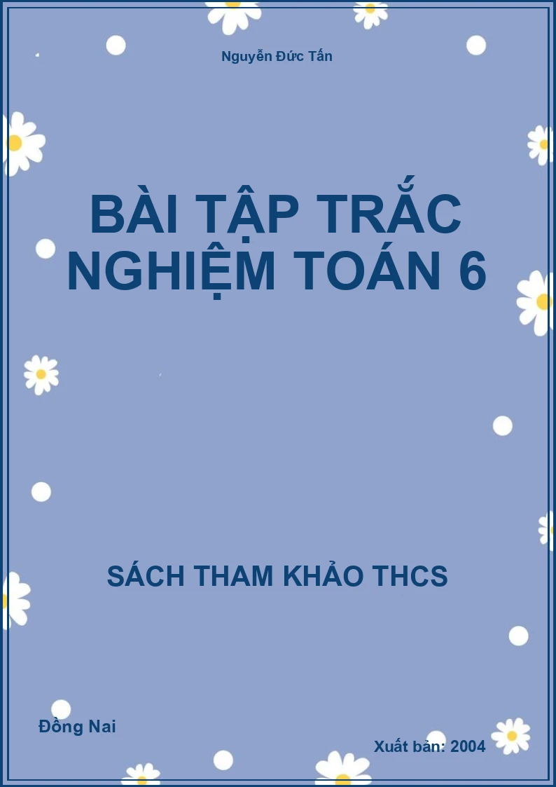 Bài tập trắc nghiệm Toán 6