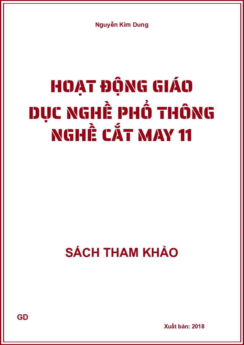 Hoạt động giáo dục nghề phổ thông nghề cắt may 11