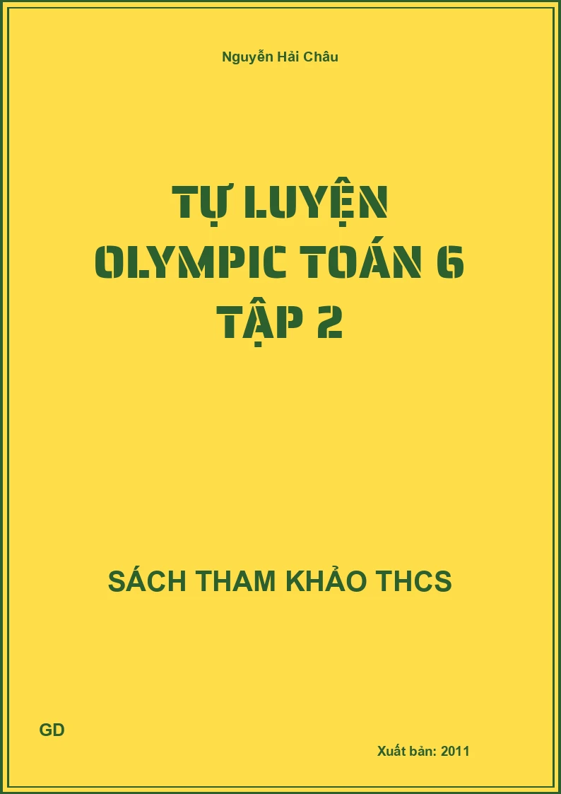 Tự luyện olympic Toán 6 Tập 2