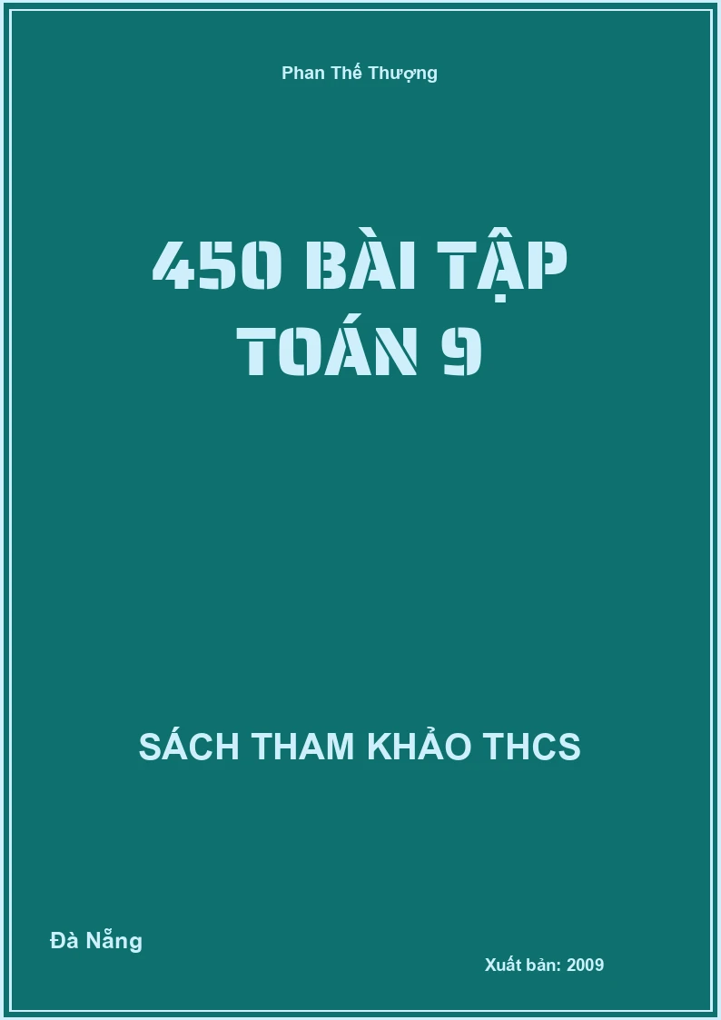 450 bài tập Toán 9