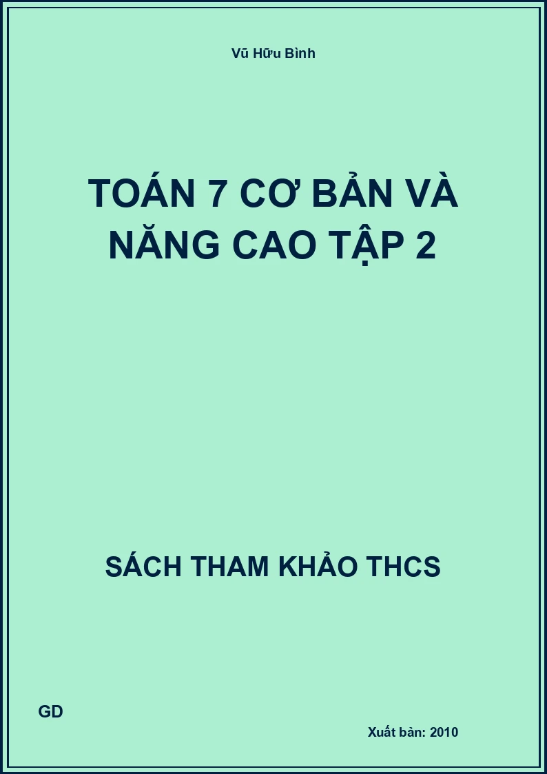 Toán 7 cơ bản và năng cao Tập 2