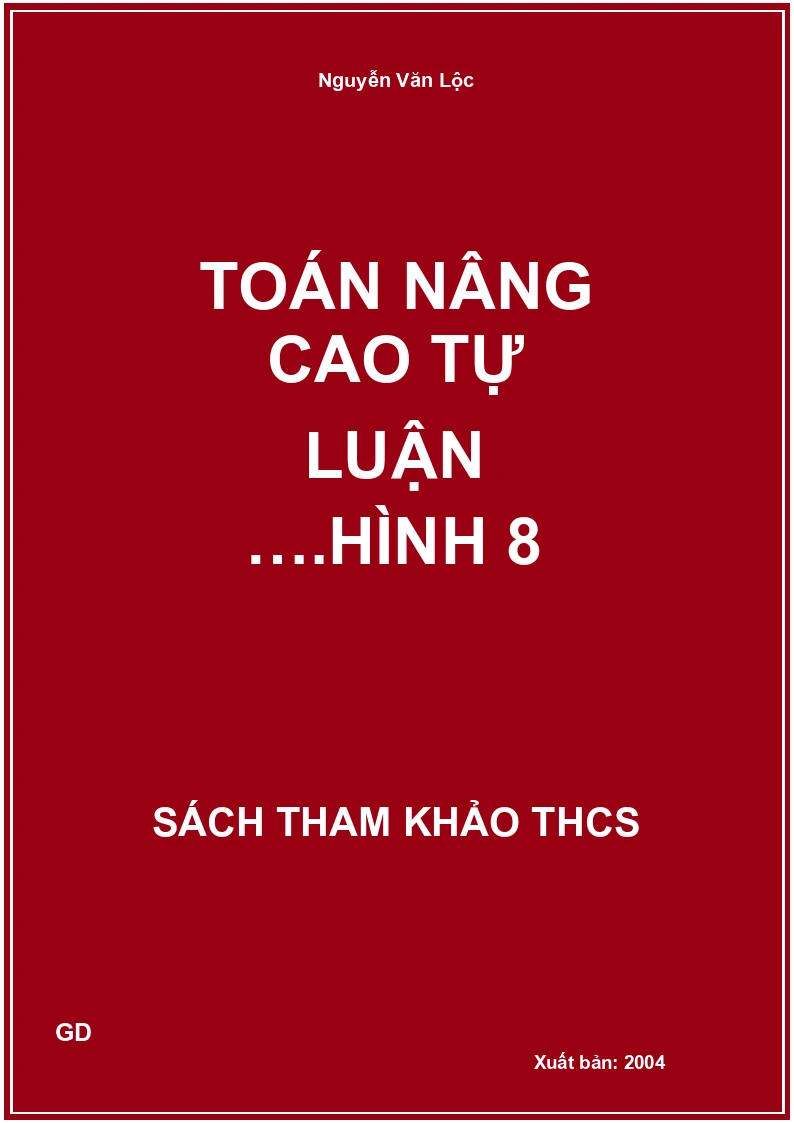 Toán nâng cao tự luận ….hình 8