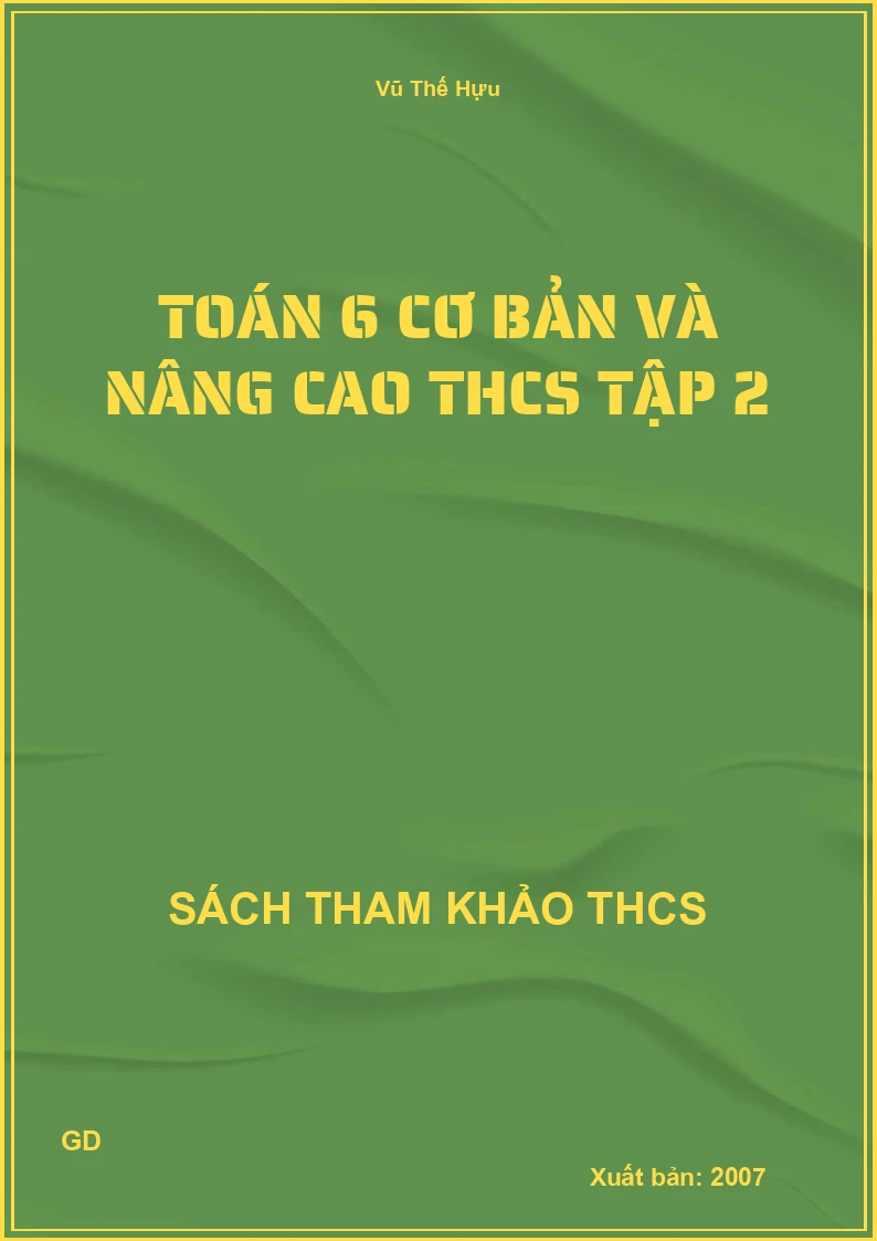 Toán 6 cơ bản và nâng cao THCS Tập 2