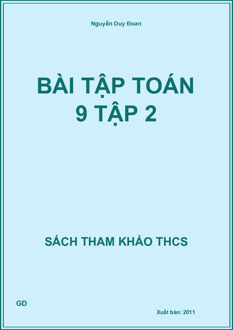 Bài tập Toán 9 Tập 2
