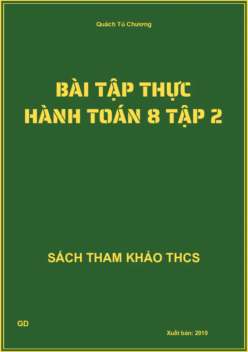 Bài tập thực hành Toán 8 Tập 2