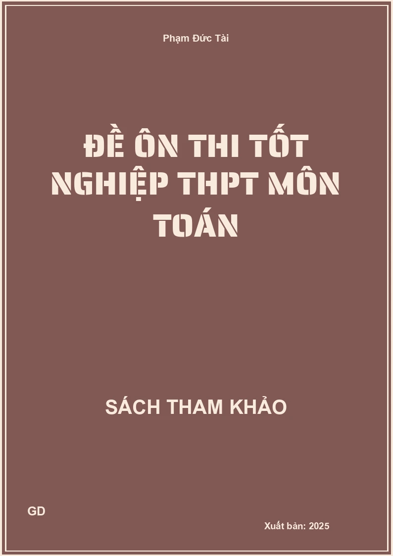 Đề ôn thi Tốt Nghiệp THPT môn Toán