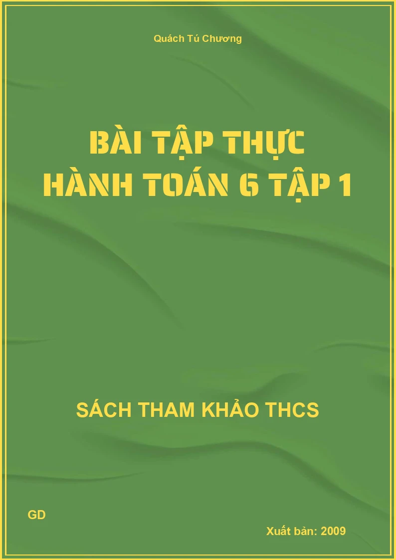 Bài tập thực hành Toán 6 Tập 1
