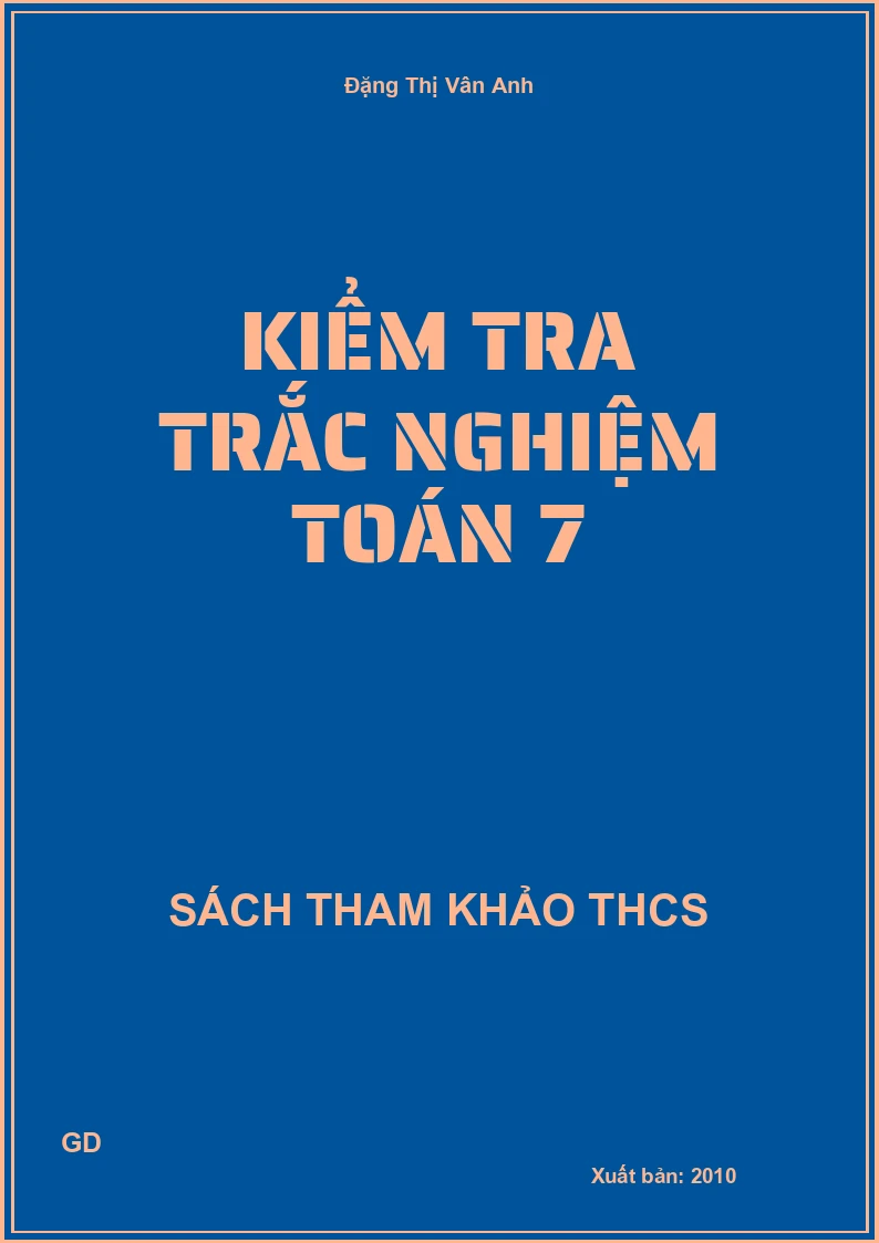 Kiểm tra trắc nghiệm Toán 7