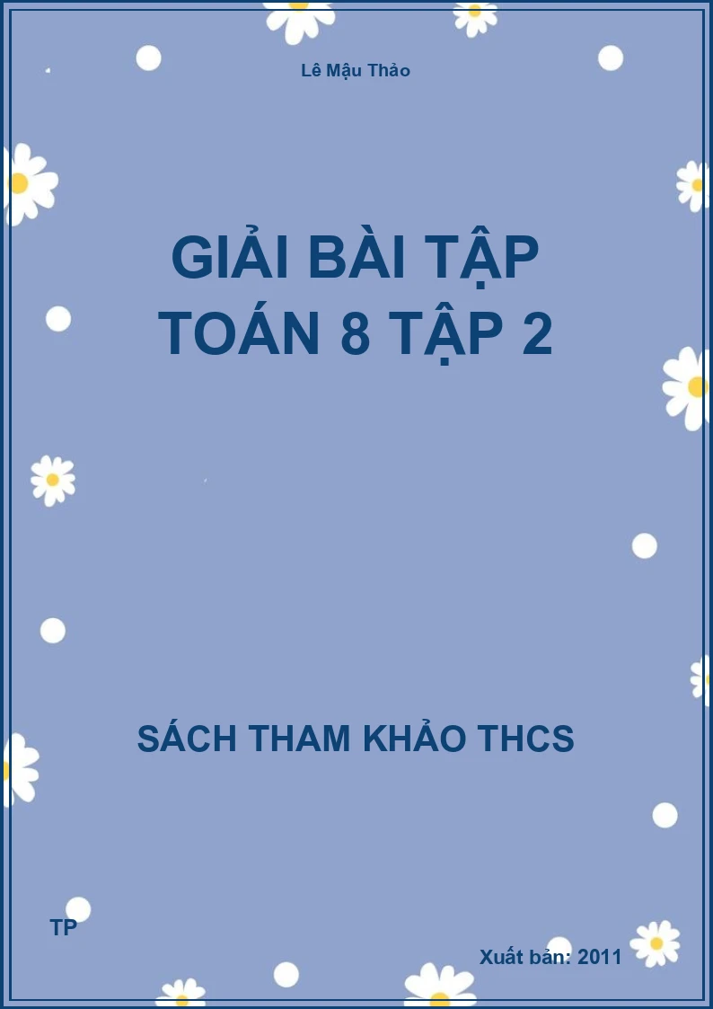 Giải bài tập Toán 8 Tập 2