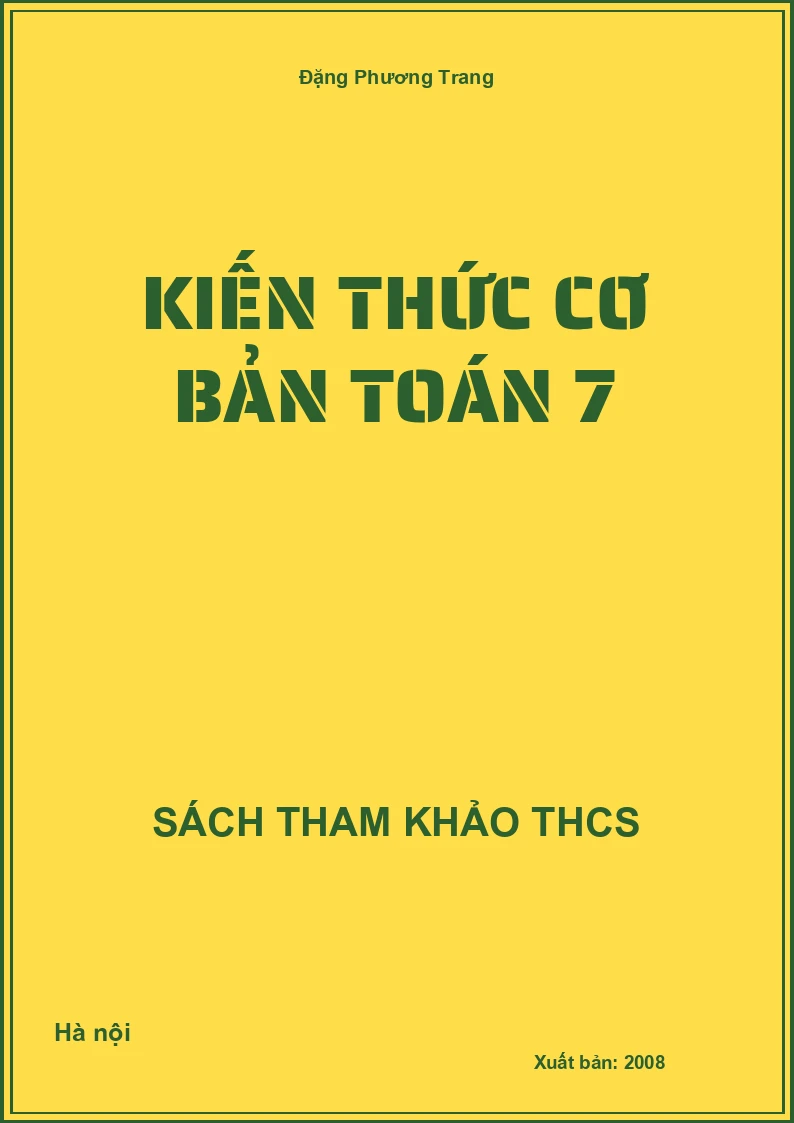 Kiến thức cơ bản Toán 7