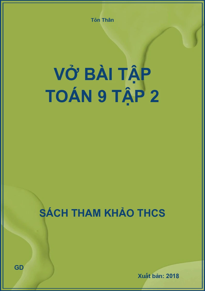 Vở bài tập Toán 9 Tập 2