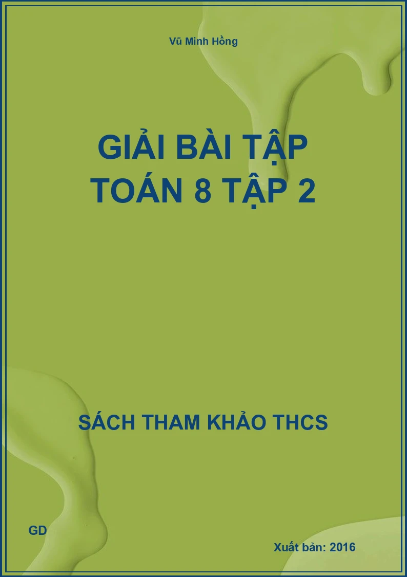 Giải bài tập Toán 8 Tập 2