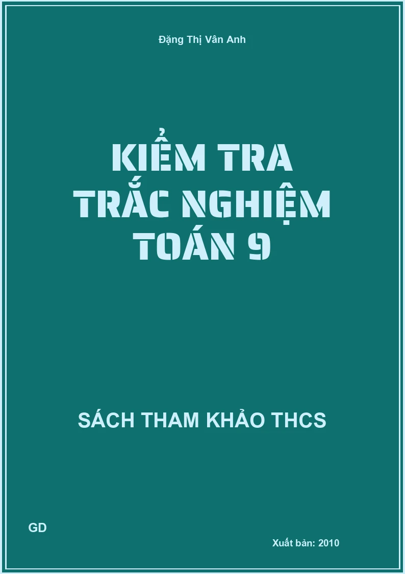 Kiểm tra trắc nghiệm Toán 9