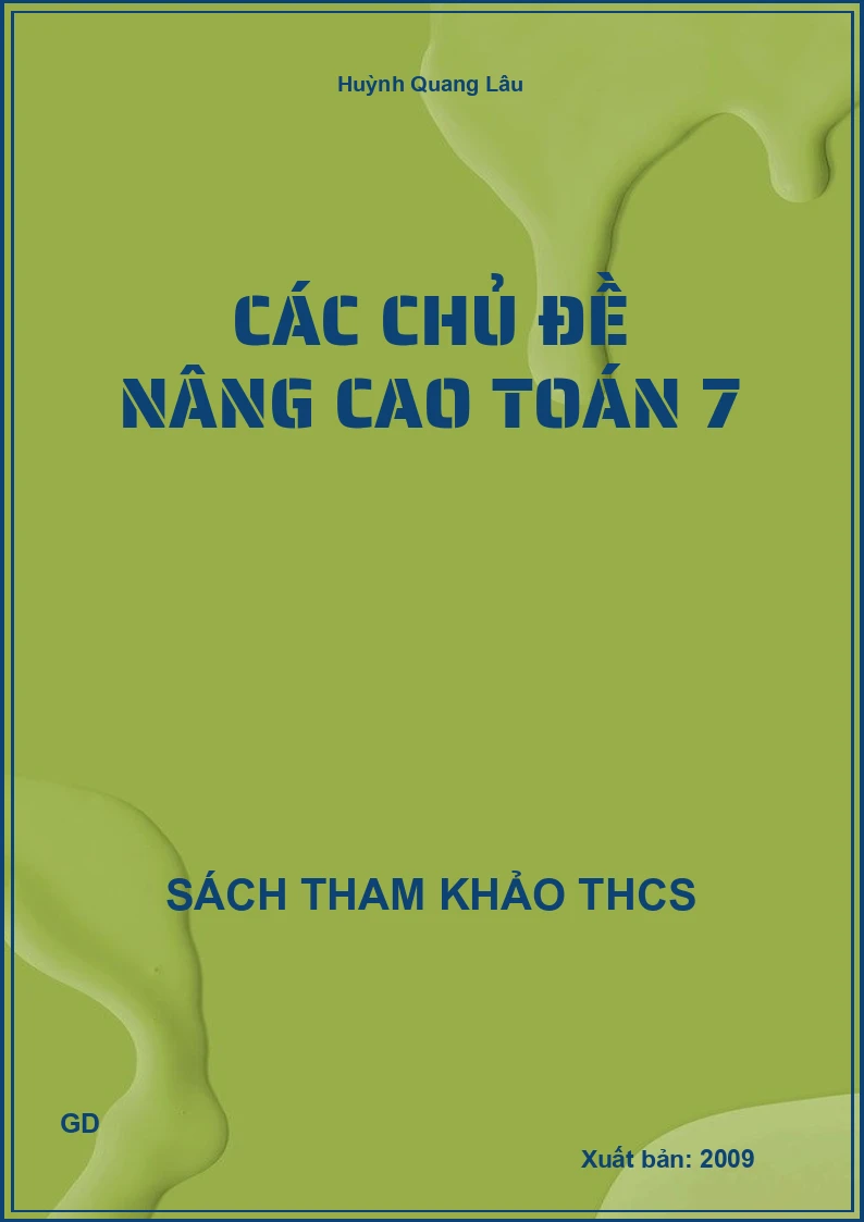 Các chủ đề nâng cao Toán 7