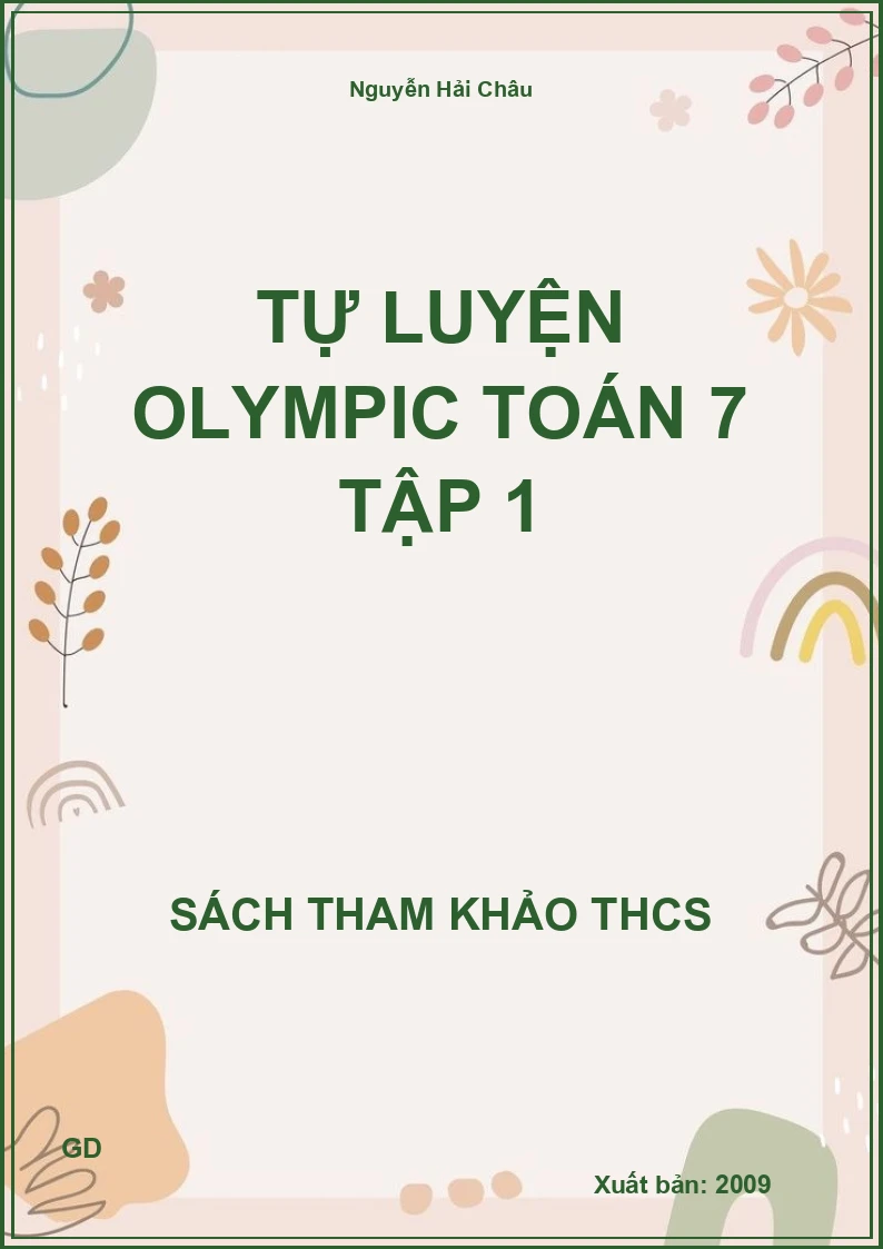 Tự luyện olympic Toán 7 Tập 1