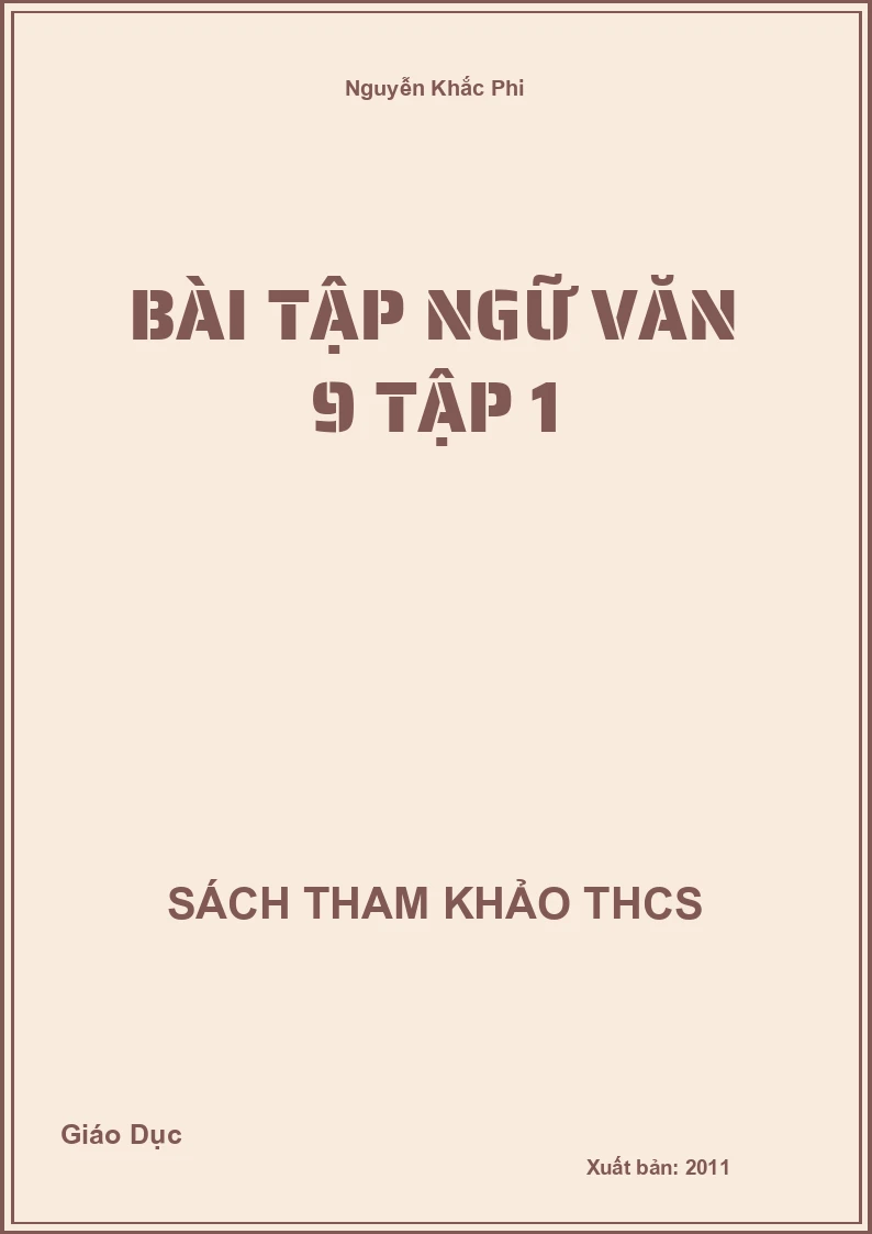 Bài tập ngữ văn 9 tập 1