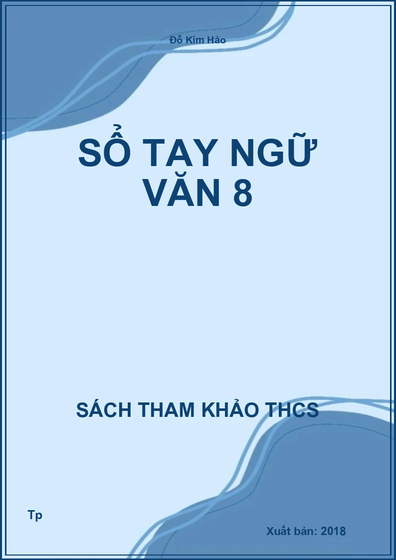 Sổ tay ngữ văn 8