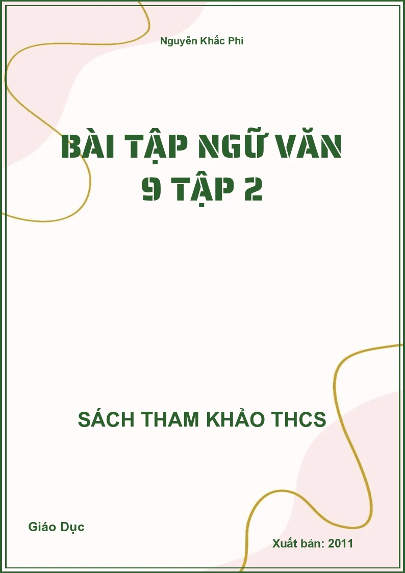 Bài tập ngữ văn 9 tập 2