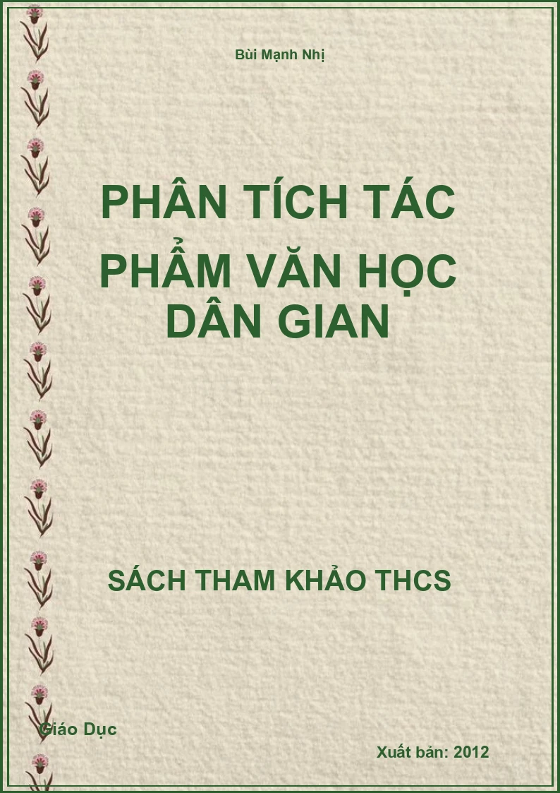 Phân tích tác phẩm văn học dân gian