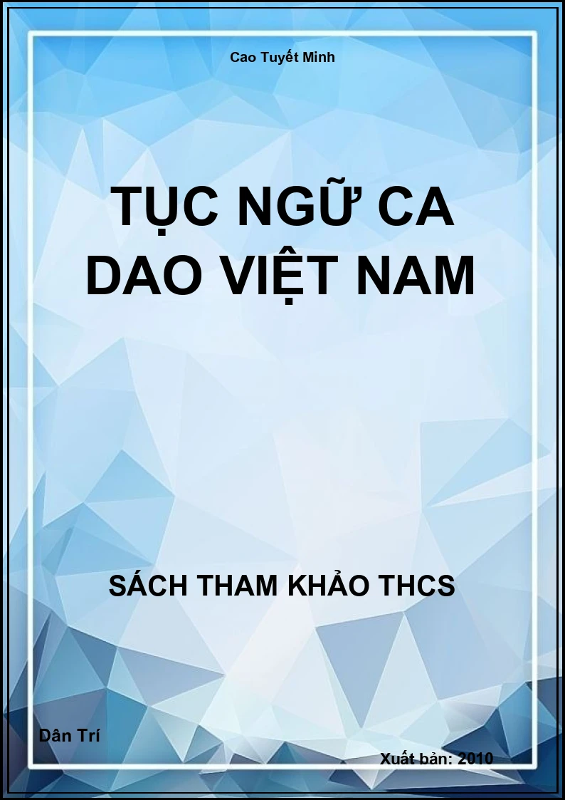 Tục ngữ ca dao Việt Nam
