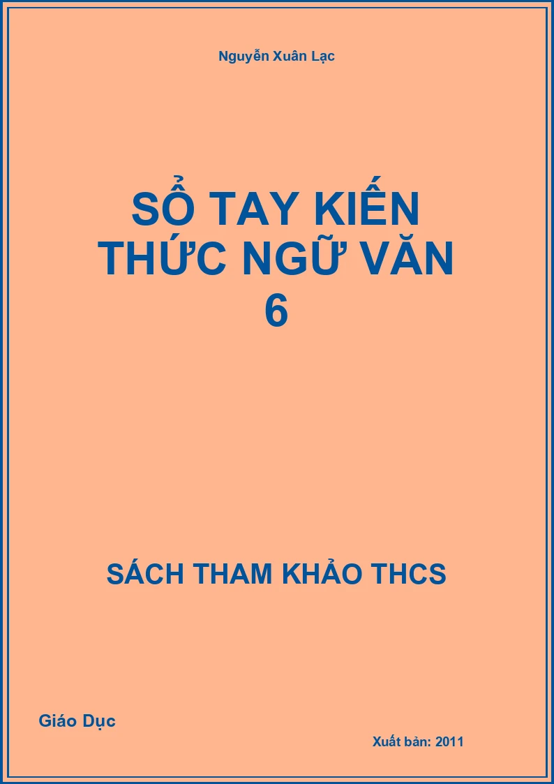 Sổ tay kiến thức ngữ văn 6
