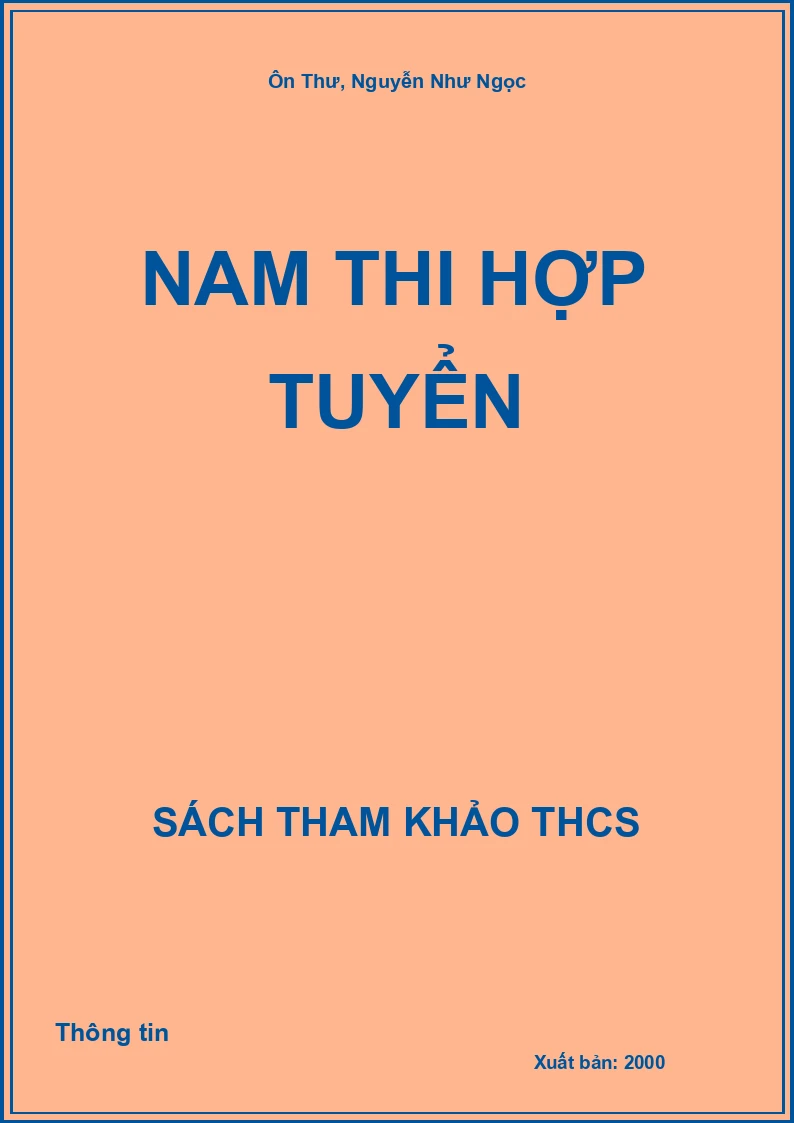 Nam thi hợp tuyển