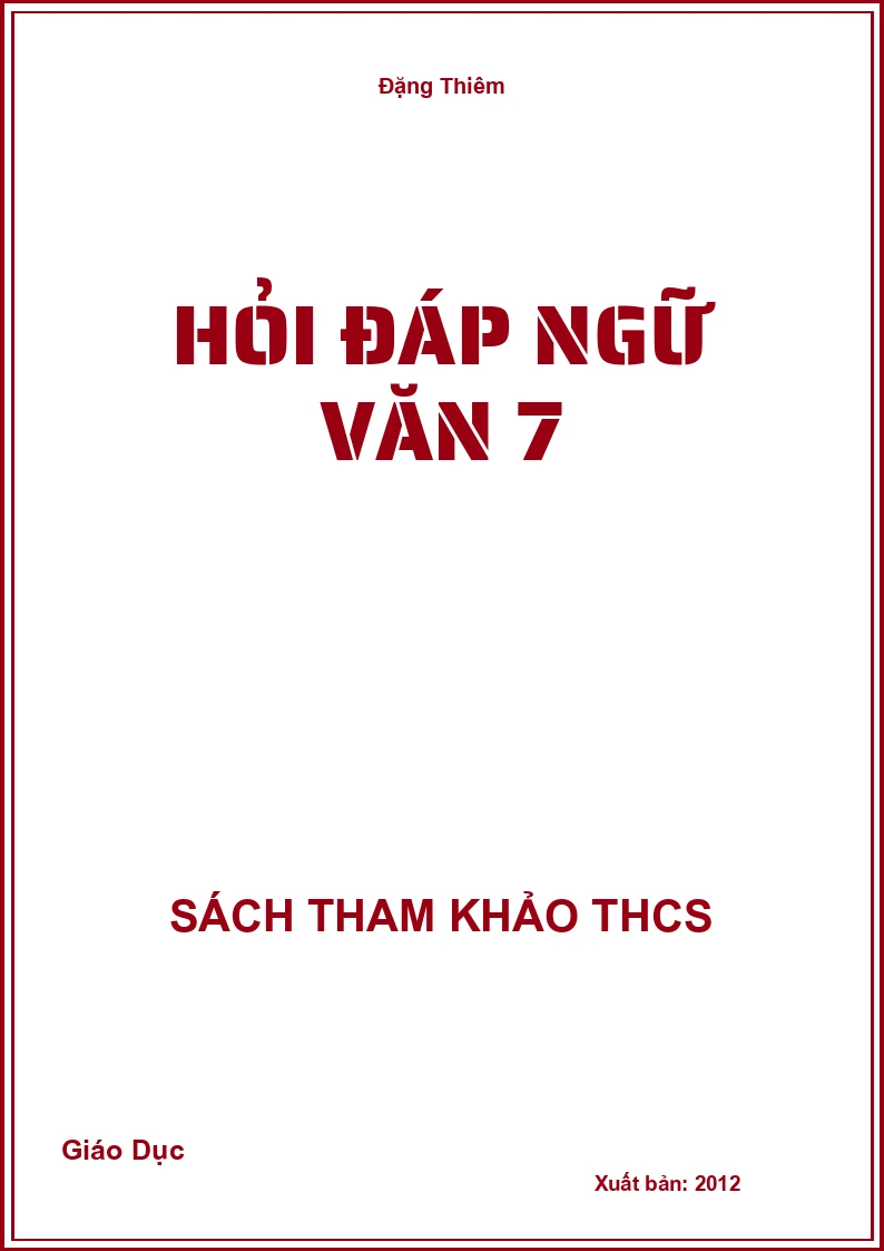 Hỏi đáp ngữ văn 7
