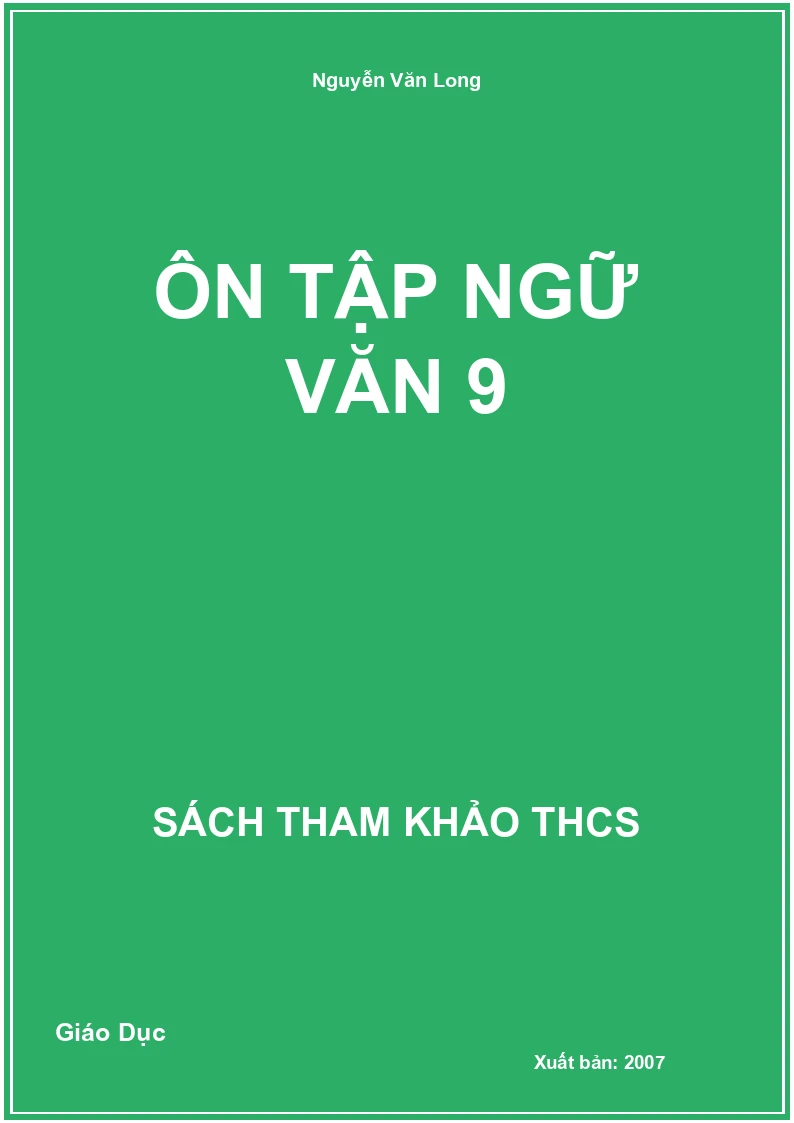 Ôn tập ngữ văn 9