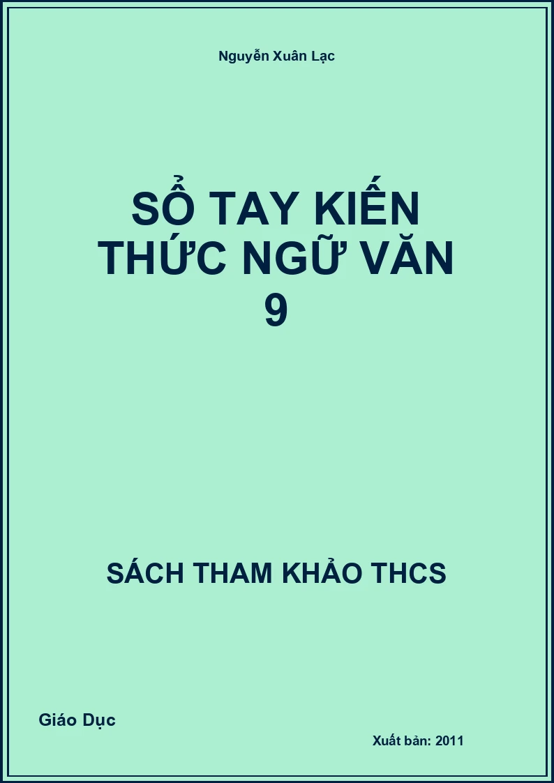 Sổ tay kiến thức ngữ văn 9