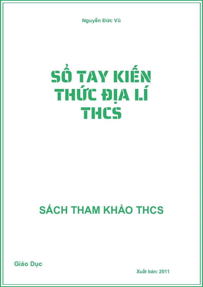 Sổ tay kiến thức địa lí THCS