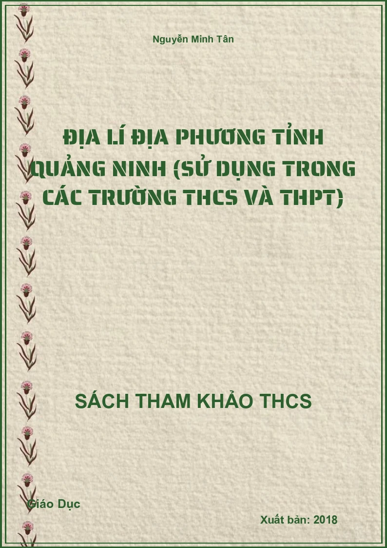Địa lí địa phương tỉnh Quảng Ninh (sử dụng trong các trường THCS và THPT)