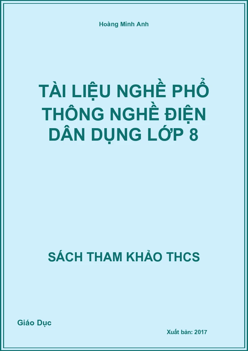 Tài liệu nghề phổ thông nghề điện dân dụng lớp 8