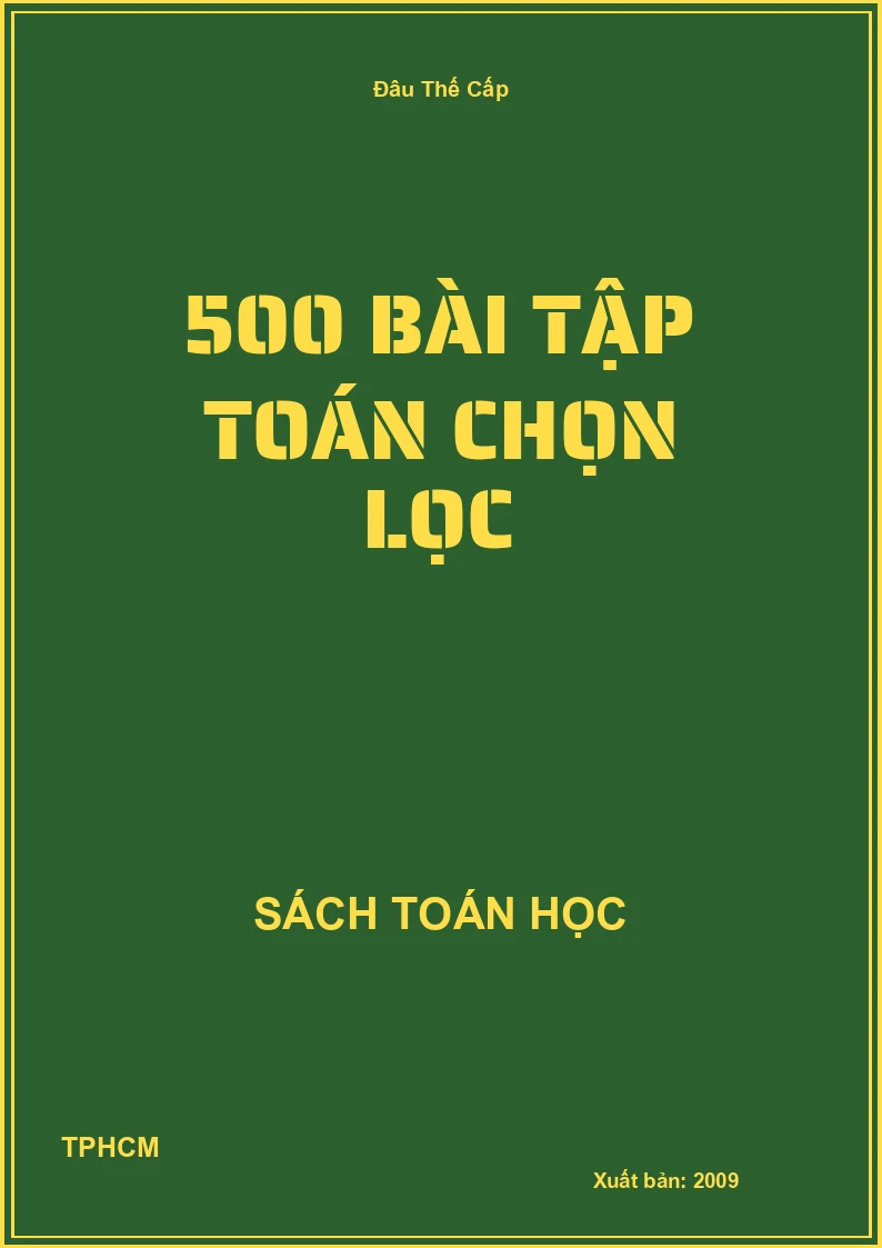 500 bài tập toán chọn lọc