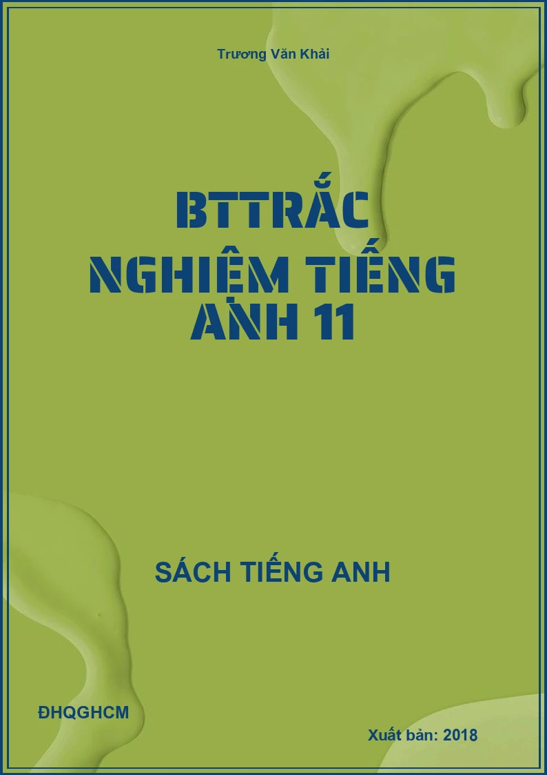 BTtrắc nghiệm Tiếng Anh 11