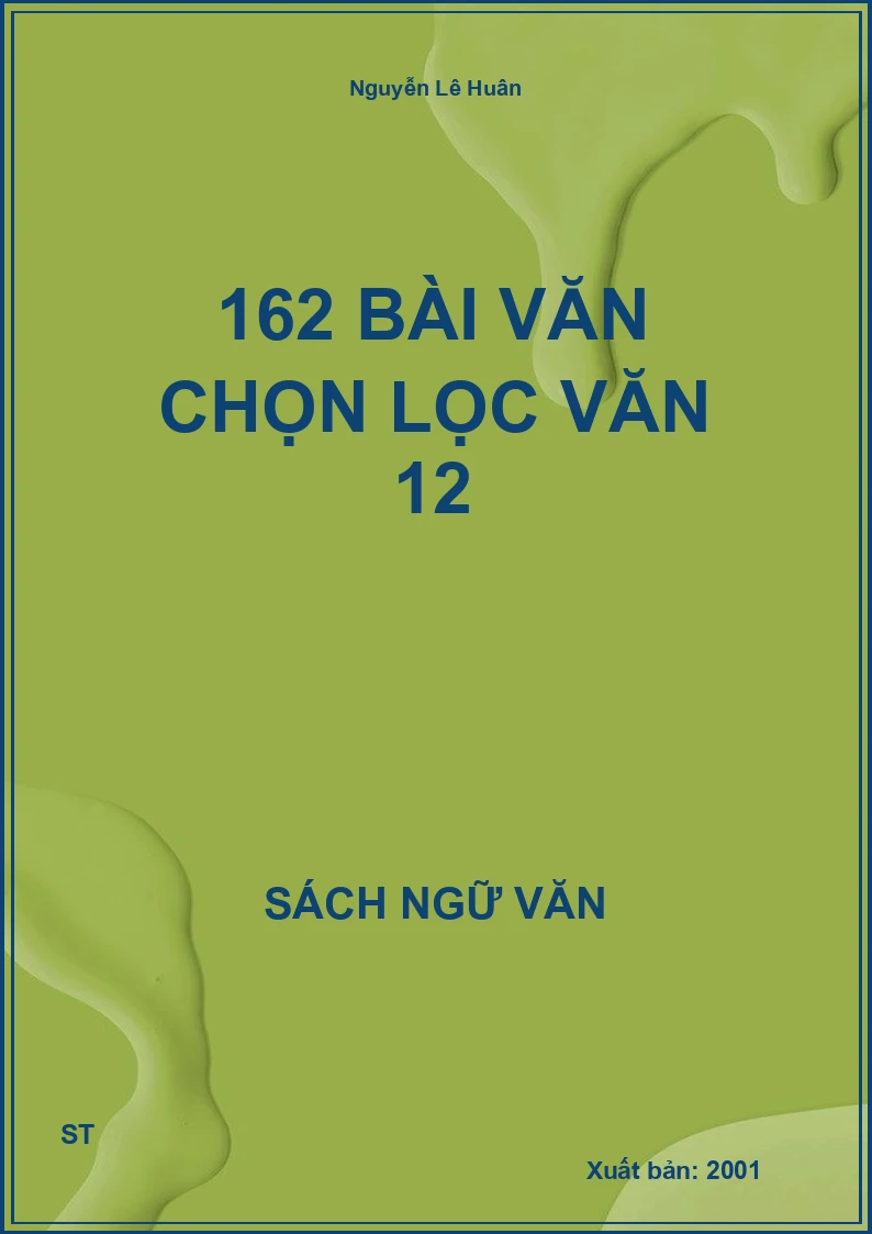 162 bài văn chọn lọc văn 12