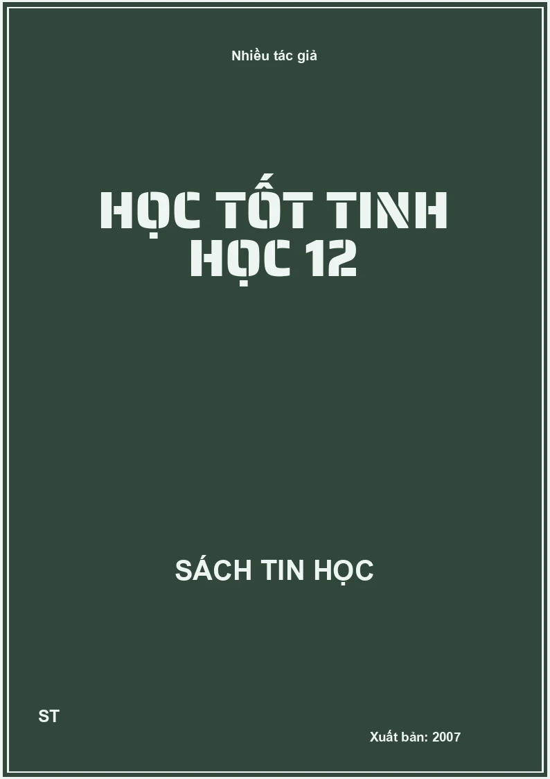 Học tốt tinh học 12